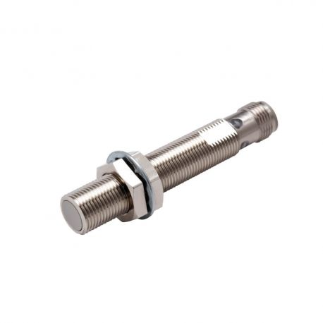 Proximity sensor, inductive, nickel-brass, long body, M12, shielded, 2 mm, DC, 3-wire, PNP NC, M12 connector