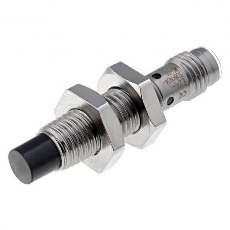 M8, non blindé, Sn: 4 mm, inox, L: 27(39) mm, 12-24 Vc.c., PNP, NO, connecteur M8 3 broches