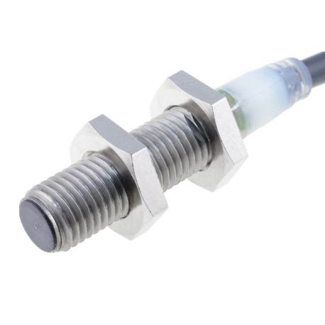 M8, blindé, Sn: 2 mm, inox, L: 27(40) mm, 12-24 Vc.c., PNP, NF, câble 2 m