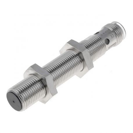 Détecteur proximité, inductif, inox, boîtier long, M12, blindé, 4mm, DC, 3-fils, NPN-NO, M12 connecteur