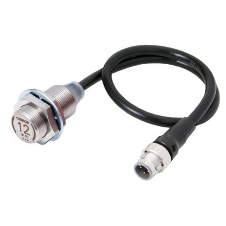 Détecteur de proximité inductif, tout inox 303 m18, blindé, 12 mm, c.c., 3 fils, pnp no, io-link com3, connecteur smartclick m12