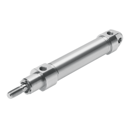 Vérins cylindrique full Inox ISO 6432 - Ø 25 - Course: 450 - Pression:10 bar - Double effet