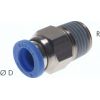 Raccord Pneumatique droit R 1/ 8 -8mm, IQS-Standard