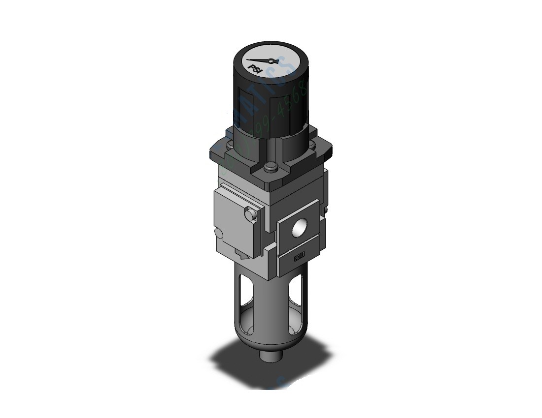 Régulateur de pression d'air avec filtre intégré et manomètre