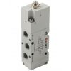 Fin de course pneu à jambe de force servo-piloté 1/8 5/2 monostable avec ressort de rappel - Aignep