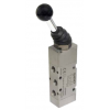 Valve à levier bistable 1/8 5/2 levier avant - Aignep