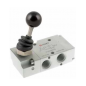 Distributeur à levier bistable 1/8 3/2 levier 90 degré - Aignep