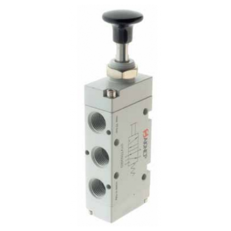 Poignée Valve monostable 1/8 5/2 - Aignep