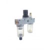 Groupe de filtration pneumatique 1/4 régulation 0-8 bar vidange semi-automatique série FRL Mini - Aignep