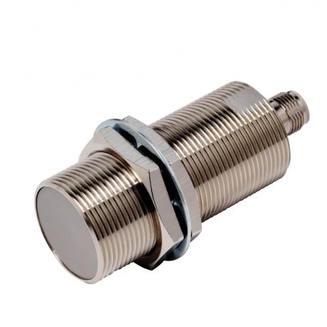 Proximity sensor, inductive, nickel-brass long body, M30, shielded, 10 mm, DC, 3-wire, PNP NO, IO-Link COM3, M12 connector