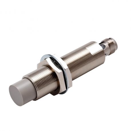 Proximity sensor, inductive, nickel-brass long body, M18, unshielded, 10 mm, DC, 3-wire, PNP NO, IO-Link COM3, M12 connector